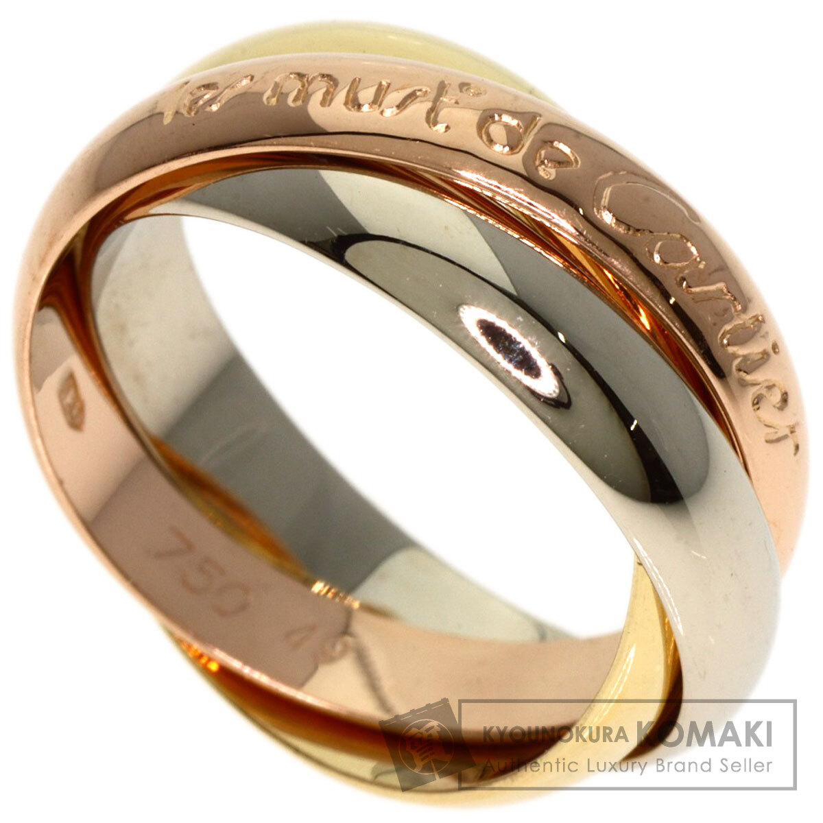 カルティエ　ラマスト　トリニティリング 49 CARTIER カルティエ トリニティ MM #49 リング・指輪 K18