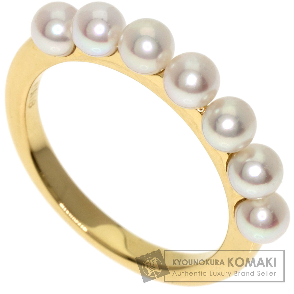 MIKIMOTO K18 ベビーパール イニシャルチャーム MIKIMOTO K18 ベビーパール イニシャルチャーム