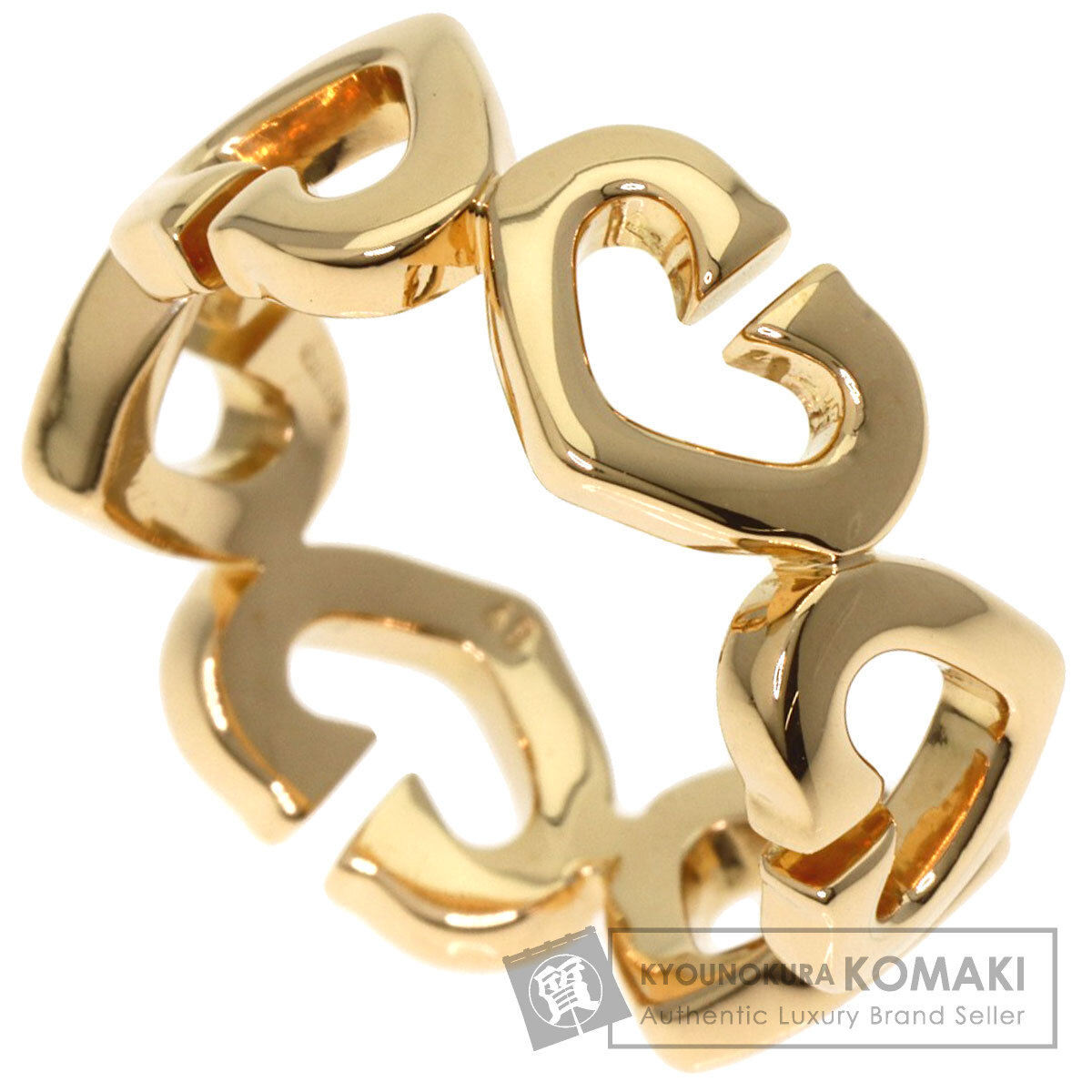 CARTIER カルティエ Cハート #48 リング・指輪 K18イエローゴールド