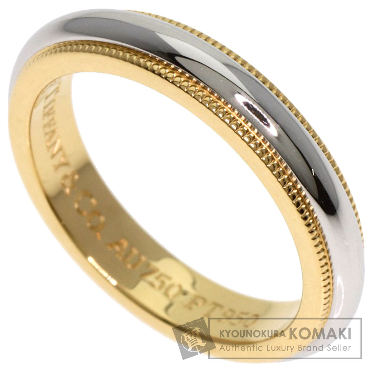 TIFFANY&Co. ティファニー ミルグレイン リング・指輪 プラチナ