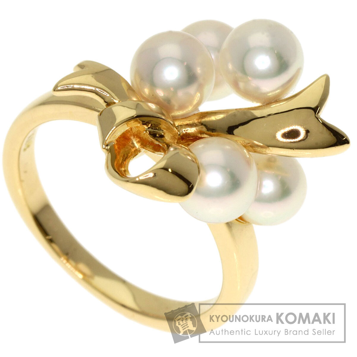 1682 ミキモトパールリングK18YGイエローゴールド9号7.3mm MIKIMOTO ミキモト リング 指輪 9号 18金 K18イエローゴールド
