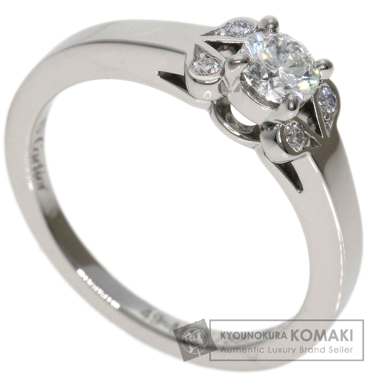 【新品仕上げ】カルティエ　バレリーナ プラチナ　ダイヤモンド リング　9号　49 新品仕上げ】カルティエバレリーナ プラチナダイヤモンド リング9号49
