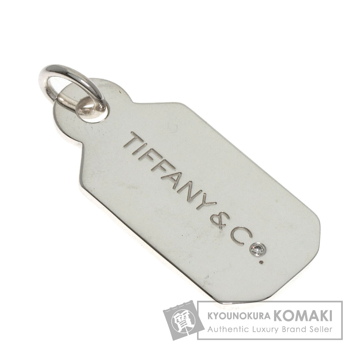 ティファニー ペンダントトップ タグプレート 1P ダイヤモンド