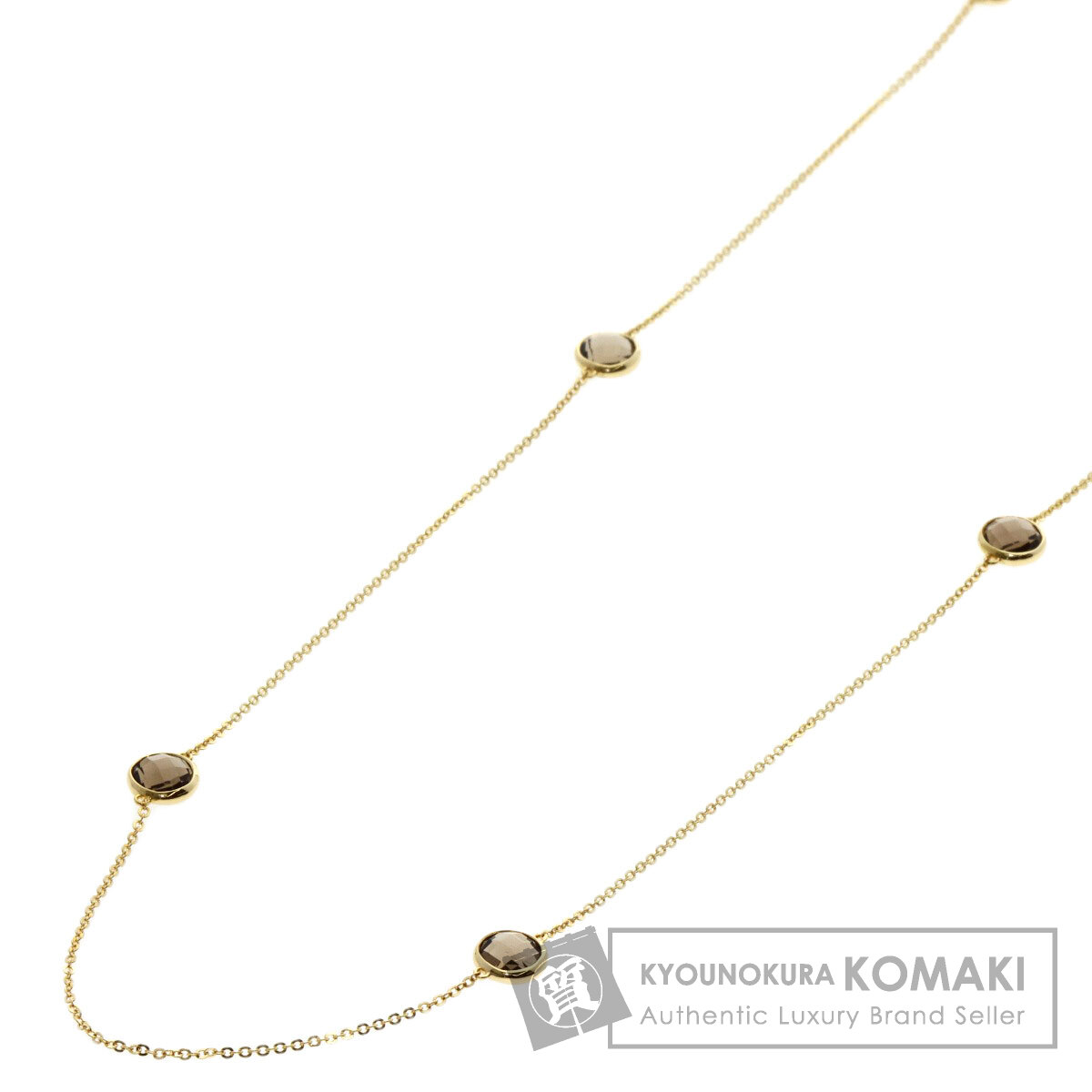 ポンテヴェキオ ネックレス 10P スモーキー クォーツ