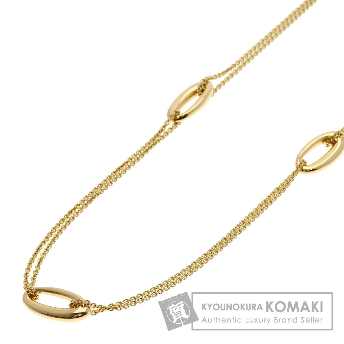 Ponte Vecchio ゴールドボールペンダントネックレス