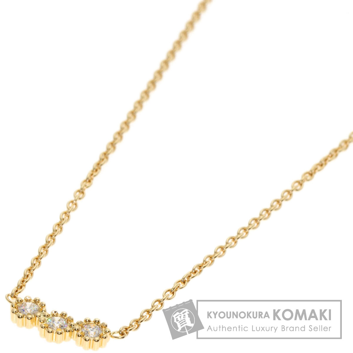 Dior ディオール ミミローズ 3P ダイヤモンド ネックレス K18