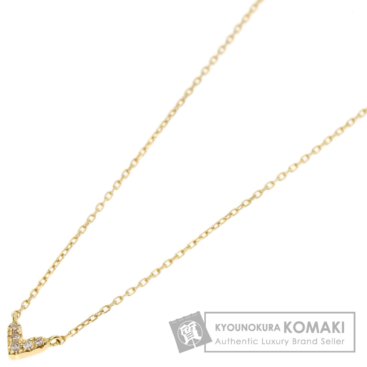 AHKAH アーカー ローラ ハート ダイヤモンド ネックレス K18