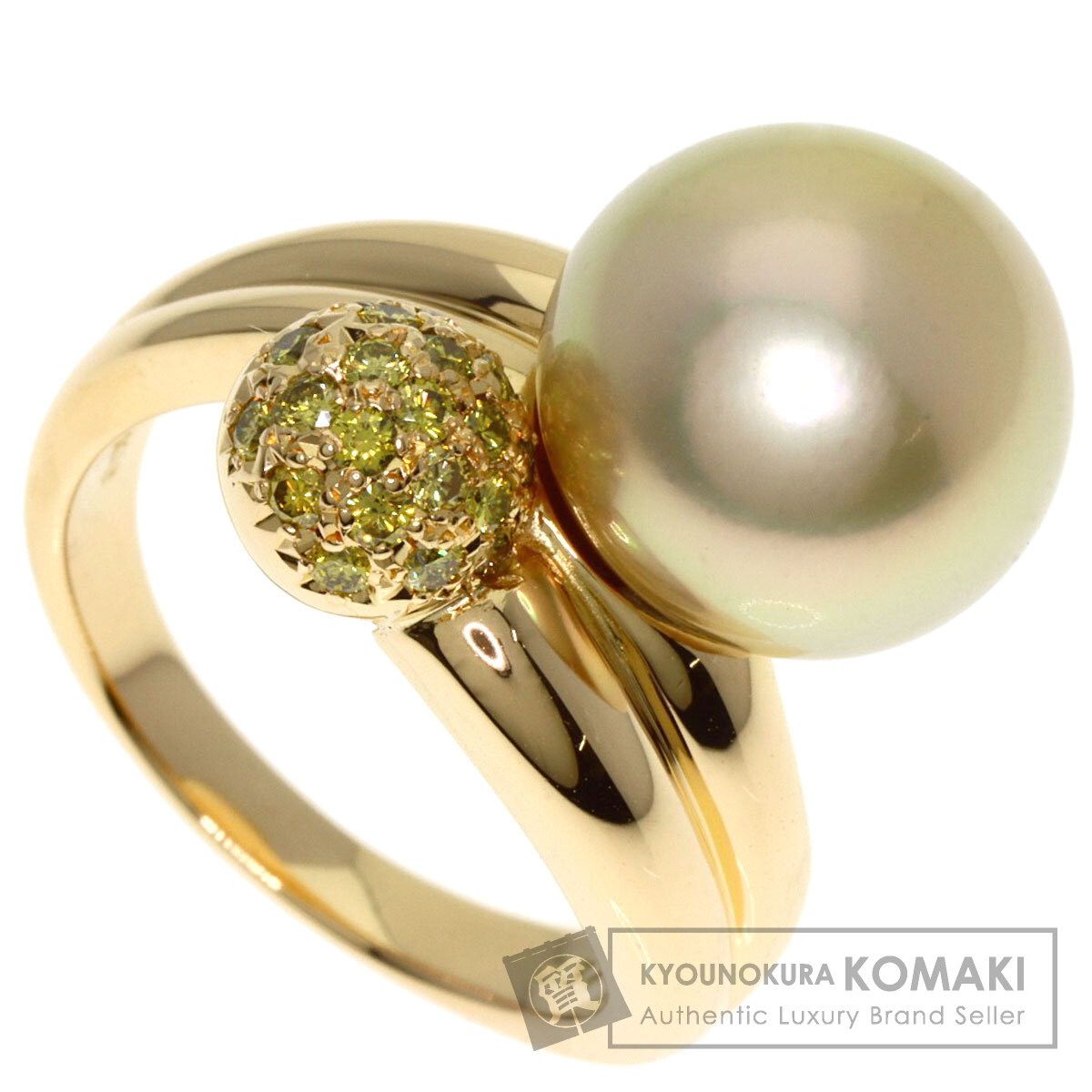 タサキ リング・指輪 ゴールデン パール 真珠 ダイヤモンド