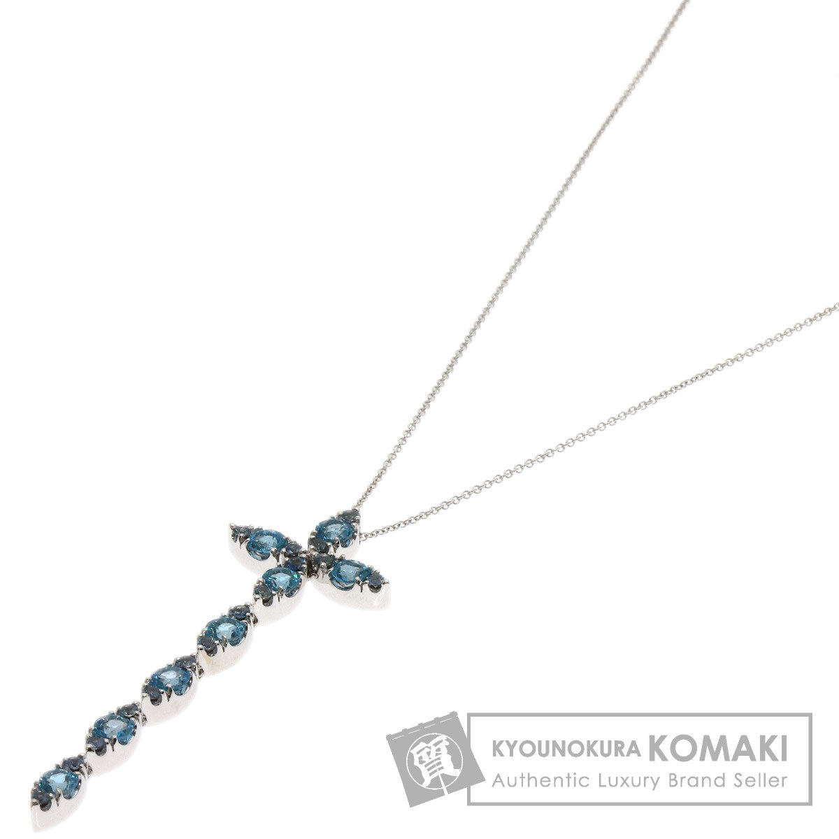 パスクワーレブルーニ ネックレス ブルートパーズ
