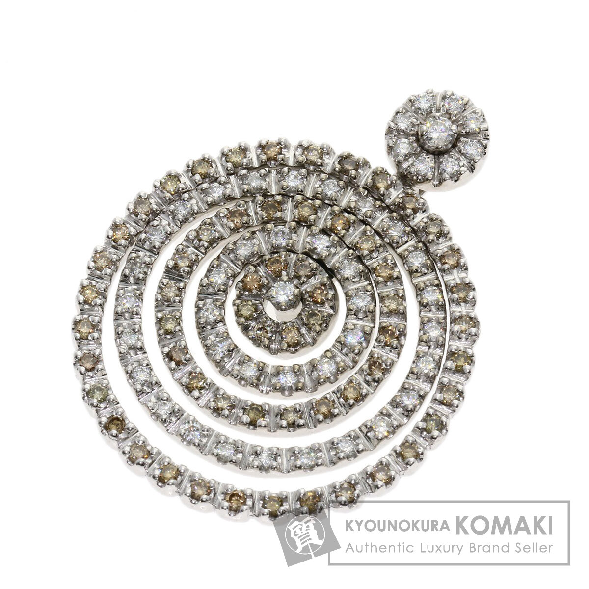 1.5ct ダイヤモンド ペンダントトップ K18ホワイトゴールド 15.8g