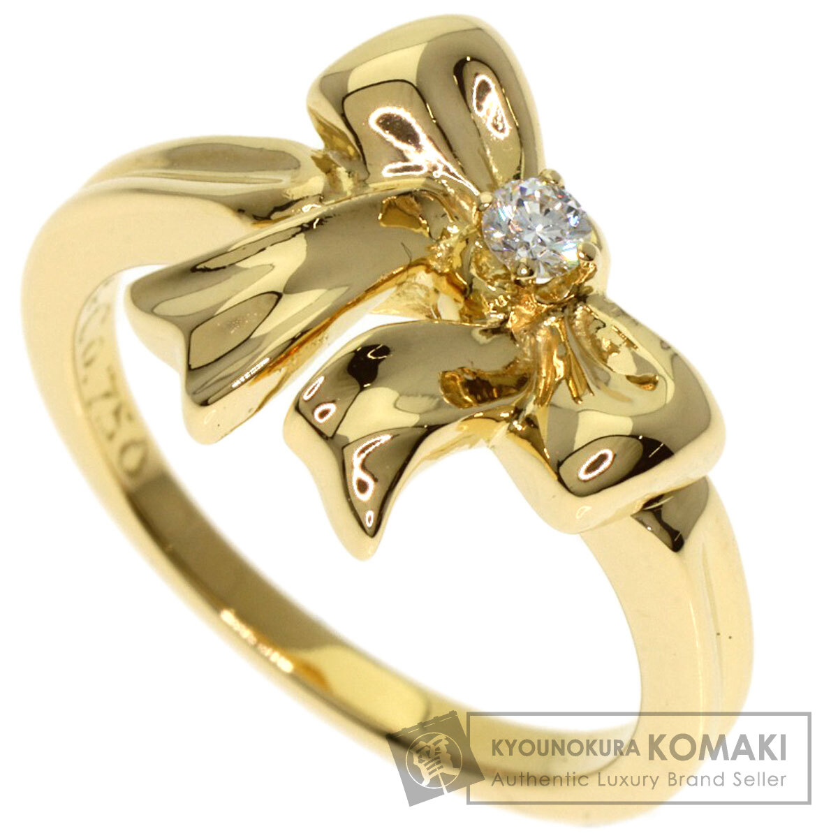 18金 k18 tiffany ダイヤモンド リング TIFFANY&Co. ティファニー Tワイヤー リング 指輪 11号 18金 K18