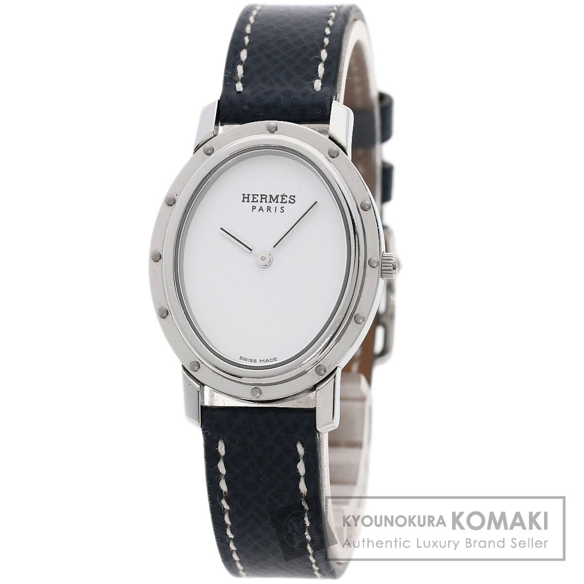 HERMES エルメス CO1.510 クリッパー オーバル 腕時計