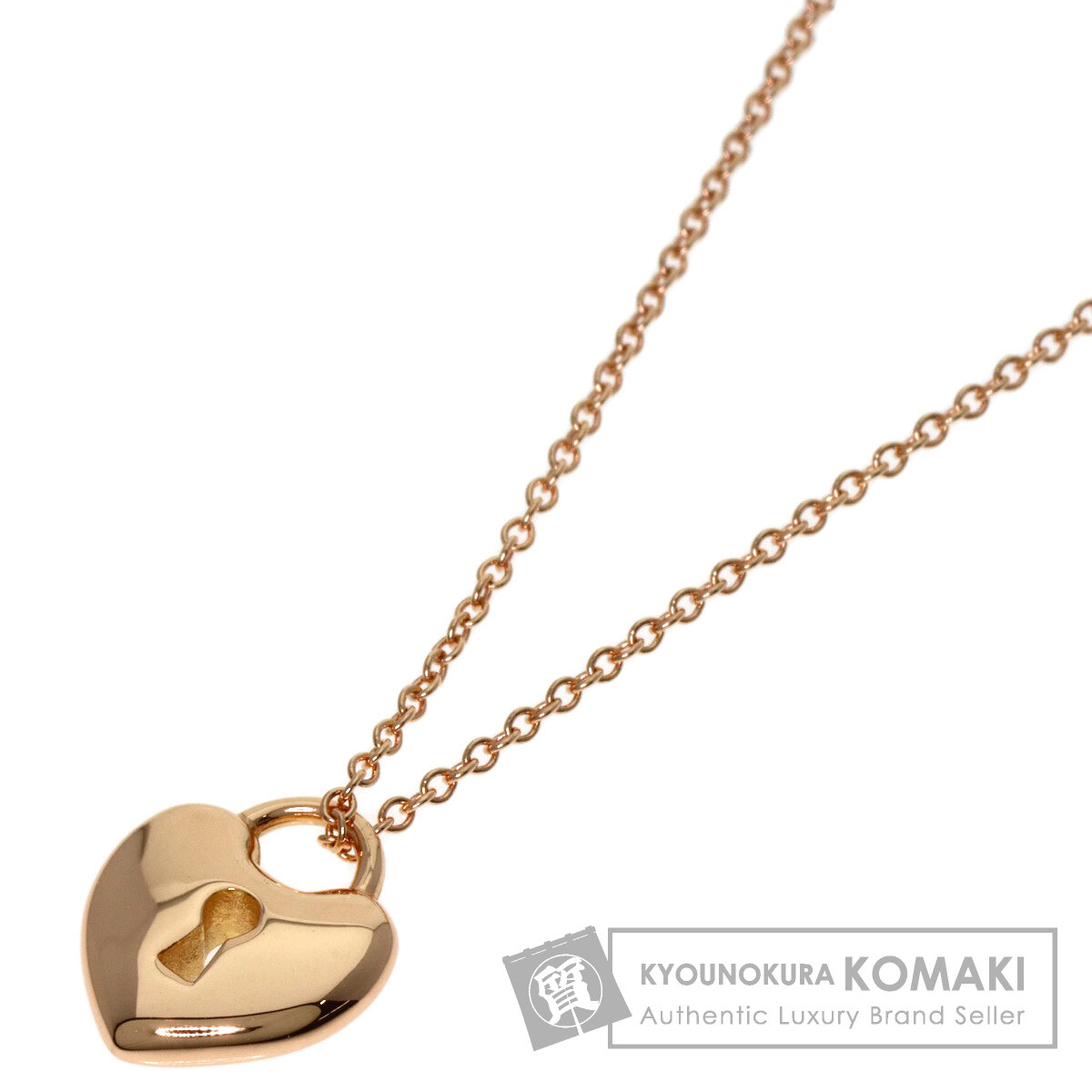 TIFFANY & CO. ティファニー ネックレス K18RG - 4800724N0140 ティファニー ネックレス シルバー925×K18(750) ハート