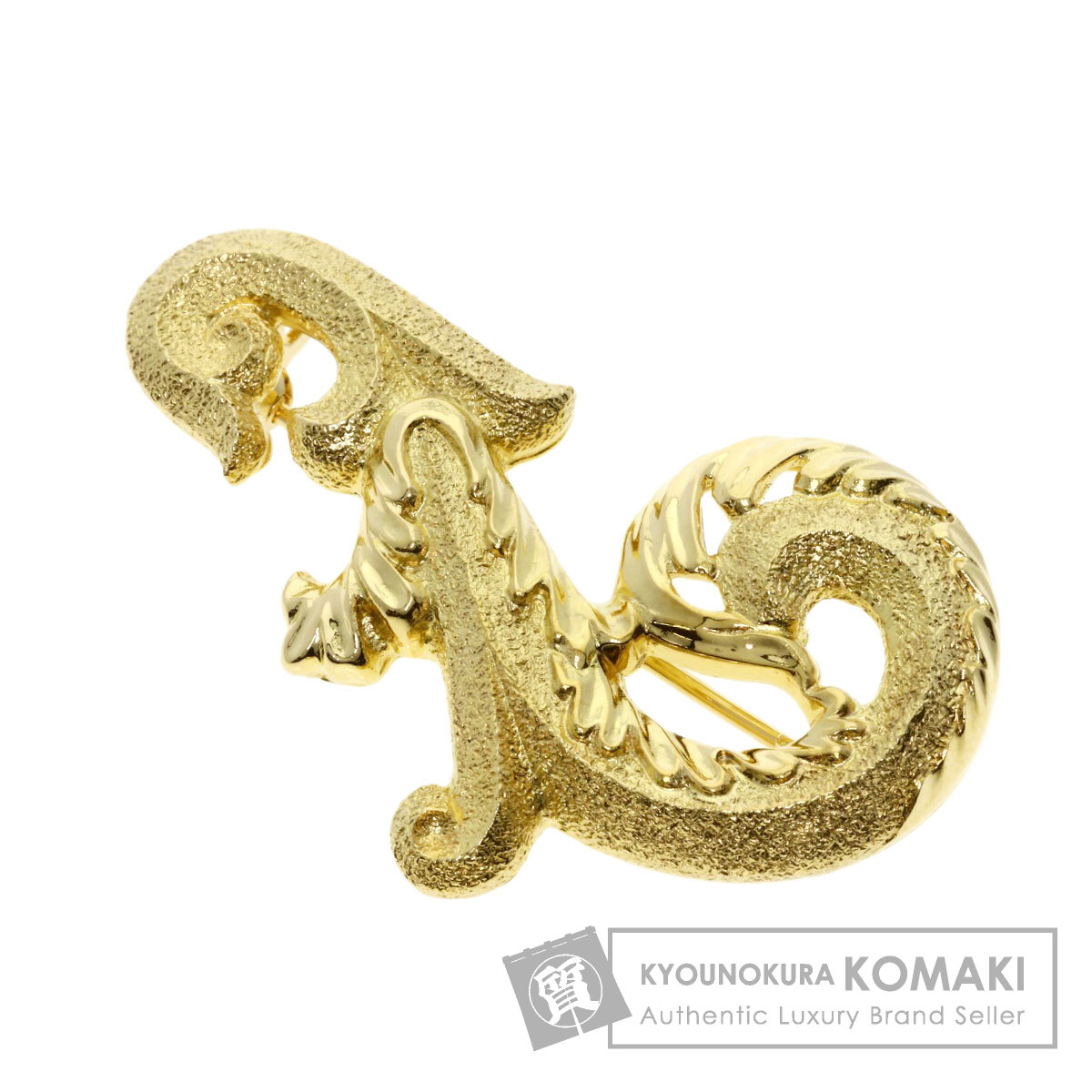 MIKIMOTO ミキモト ロココモチーフ ブローチ K18イエロー