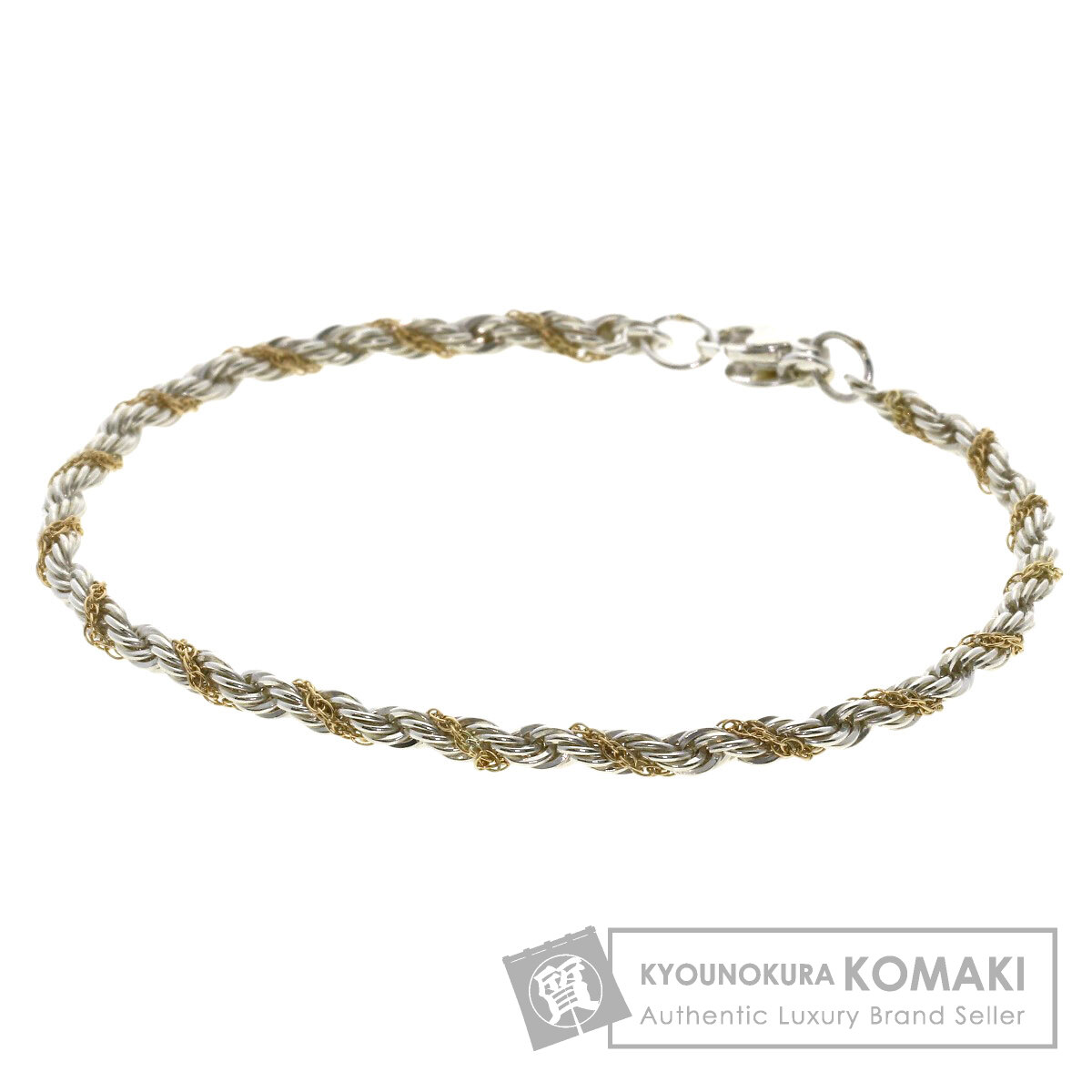 ティファニー ツイスト スクリュー K18 コンビ ブレスレット hy4 ティファニー ツイスト スクリュー K18 コンビ ブレスレット hy4