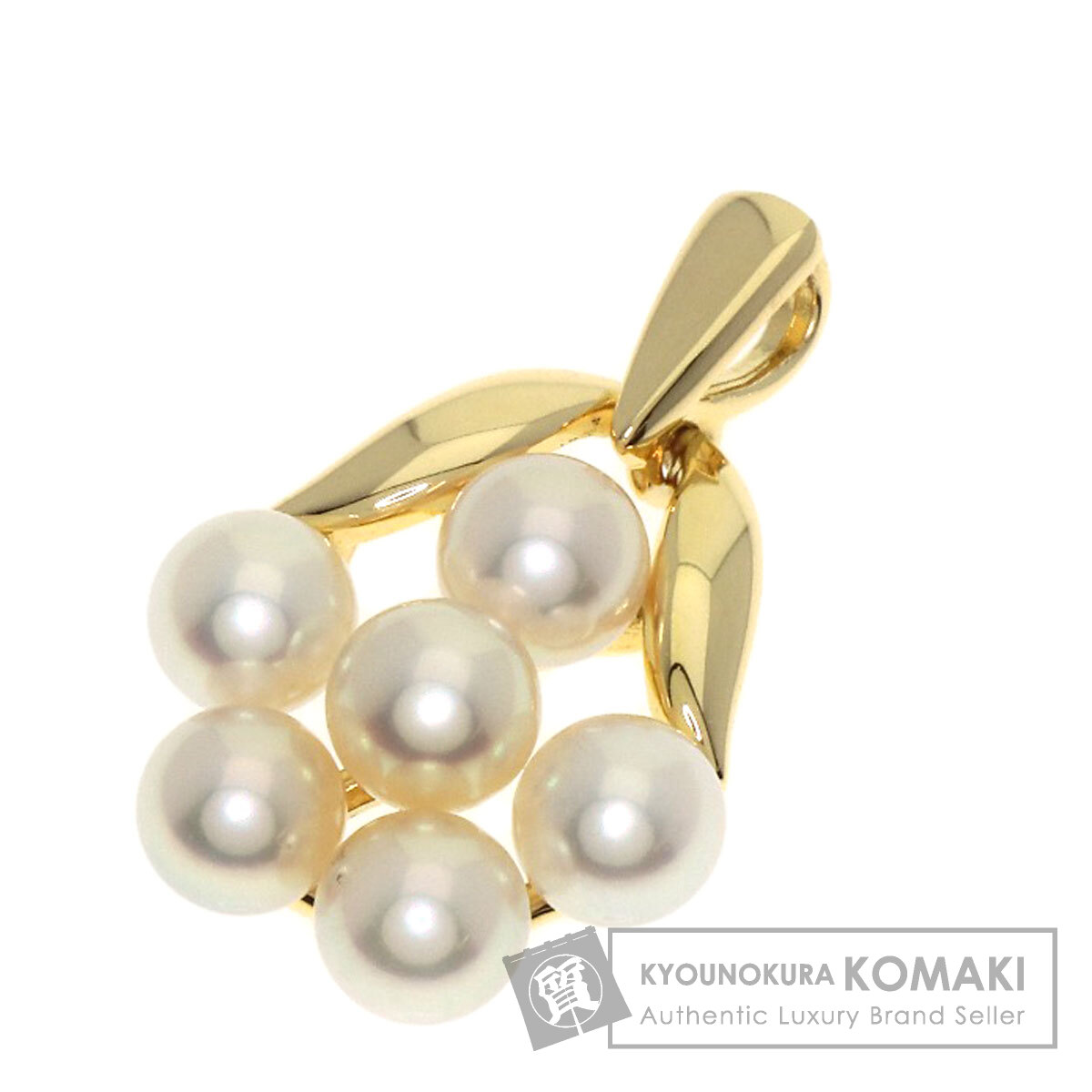 MIKIMOTO ミキモト パール 真珠 ペンダントトップ K18イエローゴールド