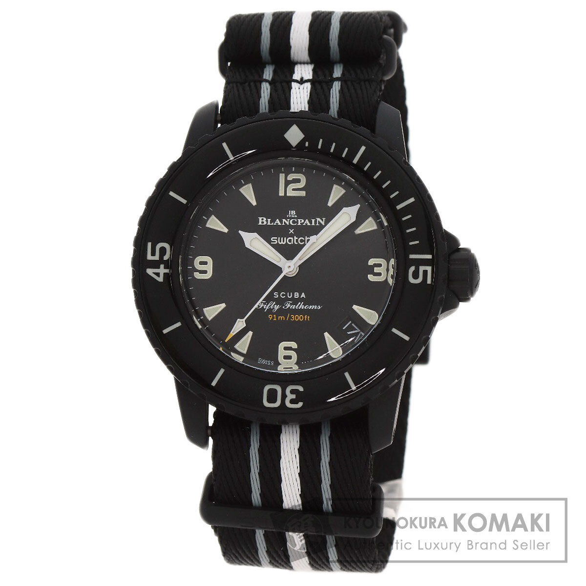 スウォッチ 腕時計 ブランパンコラボ フィフティファゾムス コレクション OCEAN OF STORMS