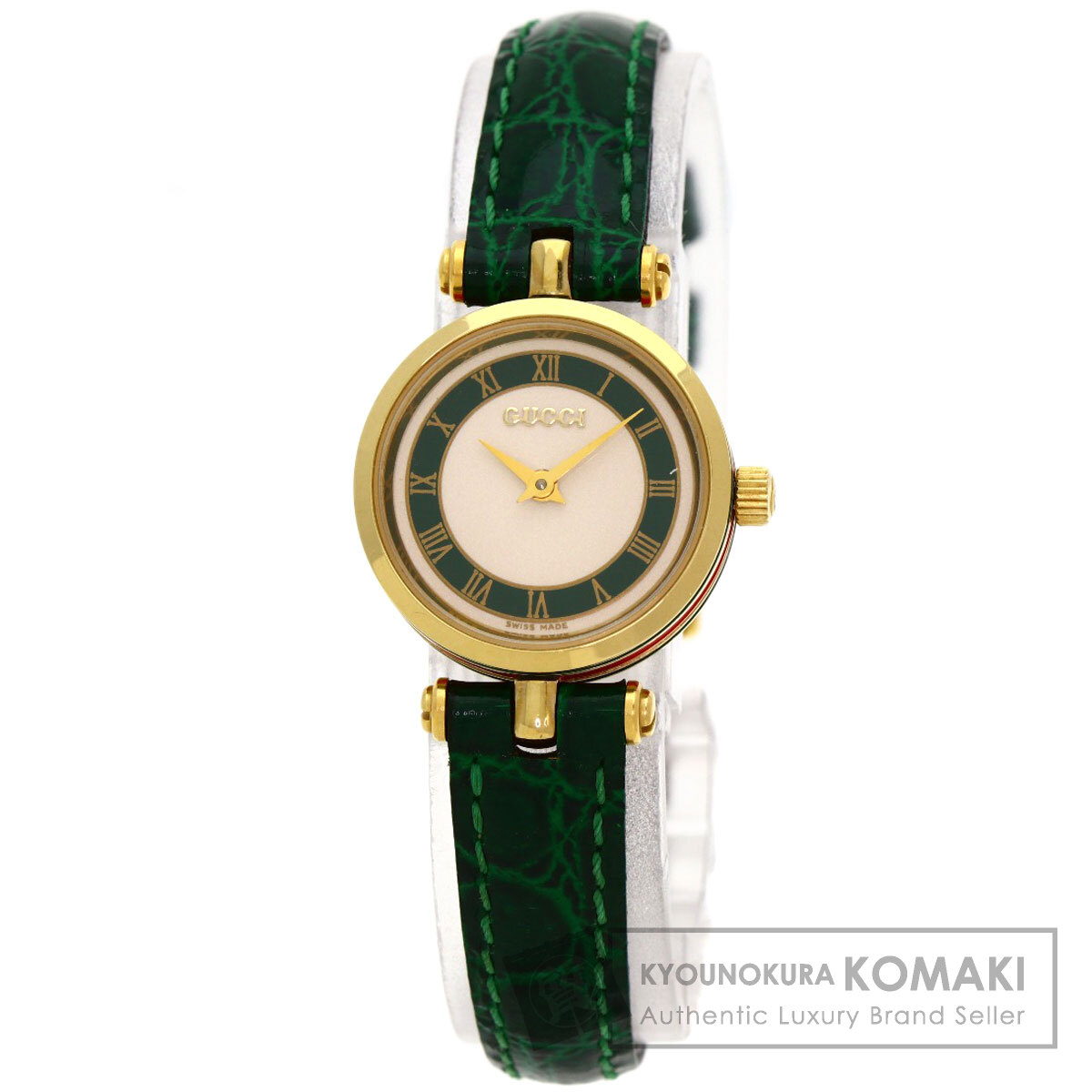 GUCCI グッチ シェリーライン 腕時計 GP/革 レディース [中古