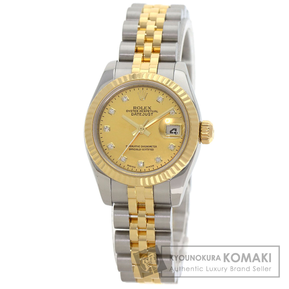 ロレックス 腕時計 デイトジャスト 10P ダイヤモンド