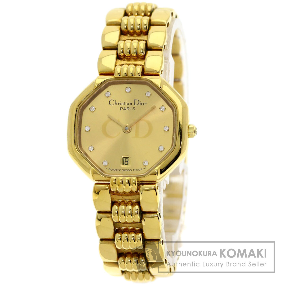 Christian Dior オクタゴナルケース 時計 CHRISTIAN DIOR クリスチャンディオール 48.153 デポーズ オクタゴン