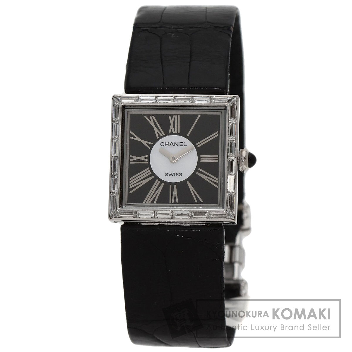 CHANEL シャネル H0106 マドモアゼル ダイヤモンドベゼル 腕時計