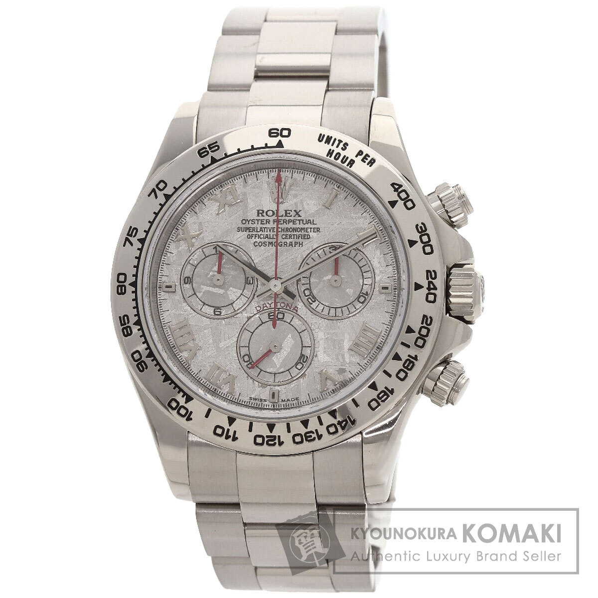 ナポリタンロレックス デイトナ 116509 コマ K18WG ロレックス ROLEX コスモグラフ デイトナ 116509 K18ホワイト