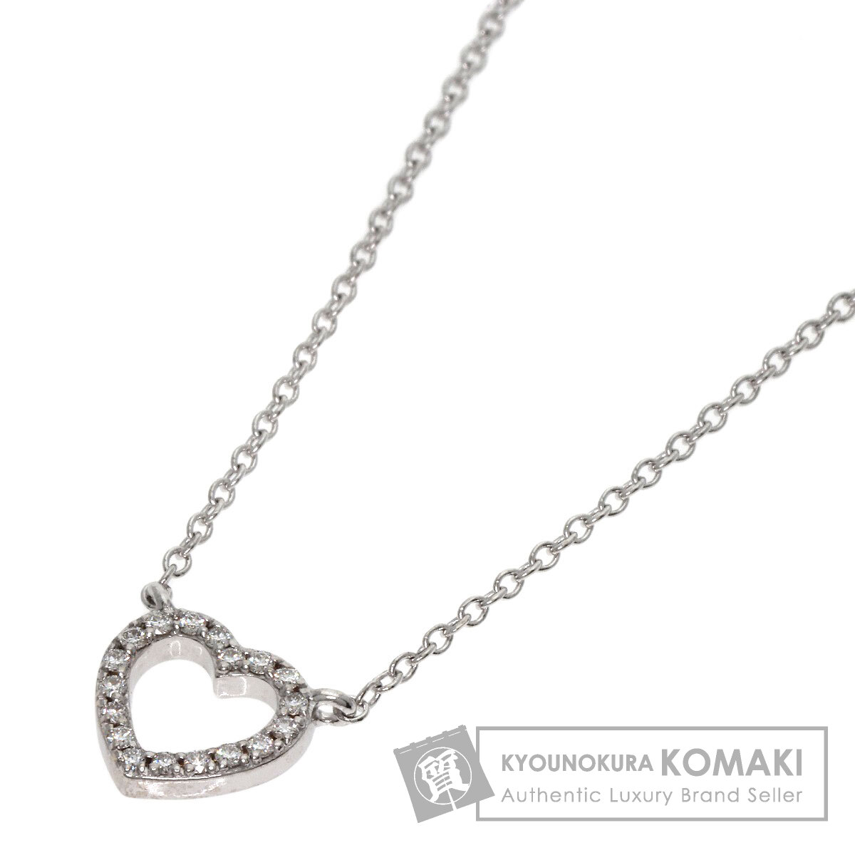 ティファニー メトロハートネックレス（k18  ホワイトゴールド） TIFFANY&Co. ティファニー メトロハート ダイヤモンド
