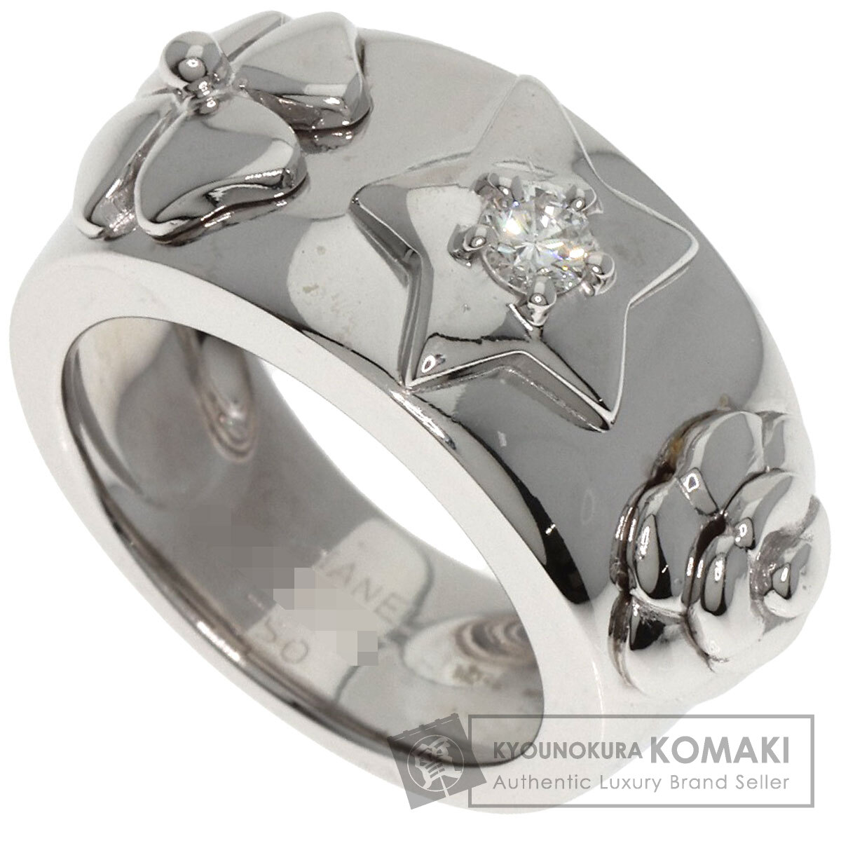 CHANEL シャネル スリー シンボル 1P ダイヤモンド リング・指輪 K18