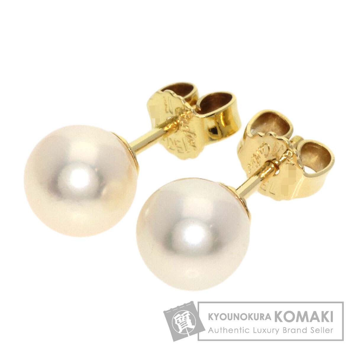 K18パールファッションピアス☆USED品☆ 新品】 K18 ピアス パール フック 揺れる 18金 K18ゴールド