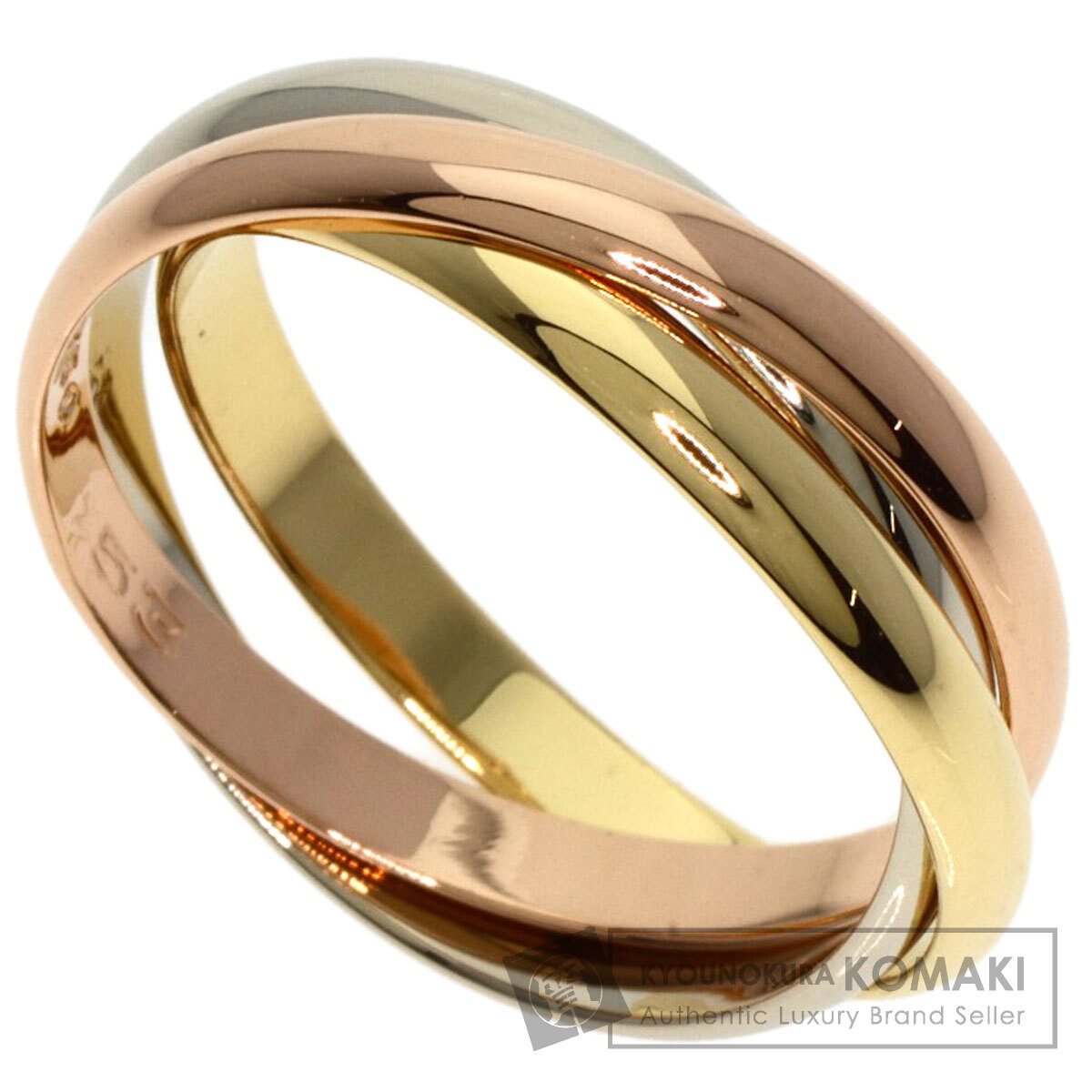 Cartier 18K トリニティSMリング　♯53 CARTIER カルティエ トリニティ SM #53 リング・指輪 K18