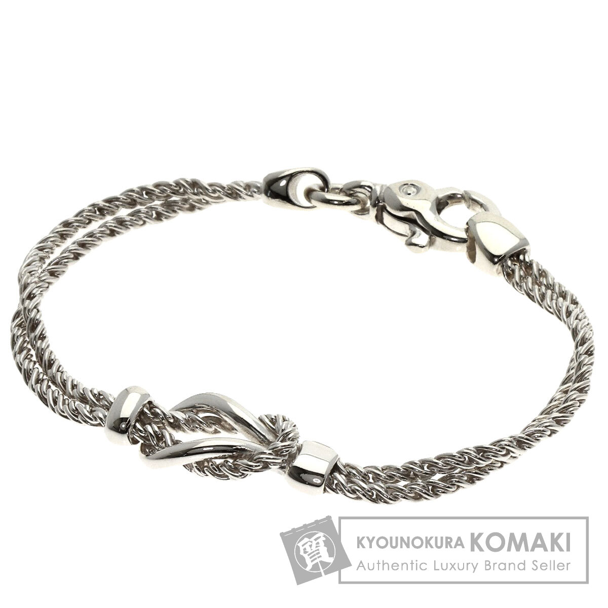 Tiffany＆Co. ティファニー ダブルロープ センターノット ブレスレット TIFFANY&Co. ティファニー センターノット ダブルロープ