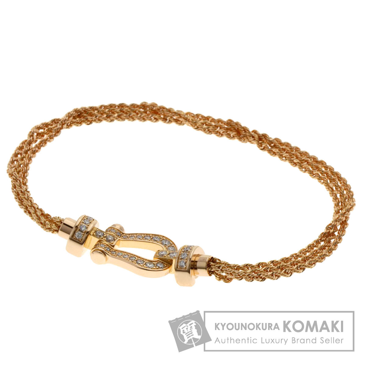 kukka⭐️ oui 18K ダイヤ ブレスレット ギャランティー付き FRED フレッド フォース10 ミディアム フルダイヤモンド