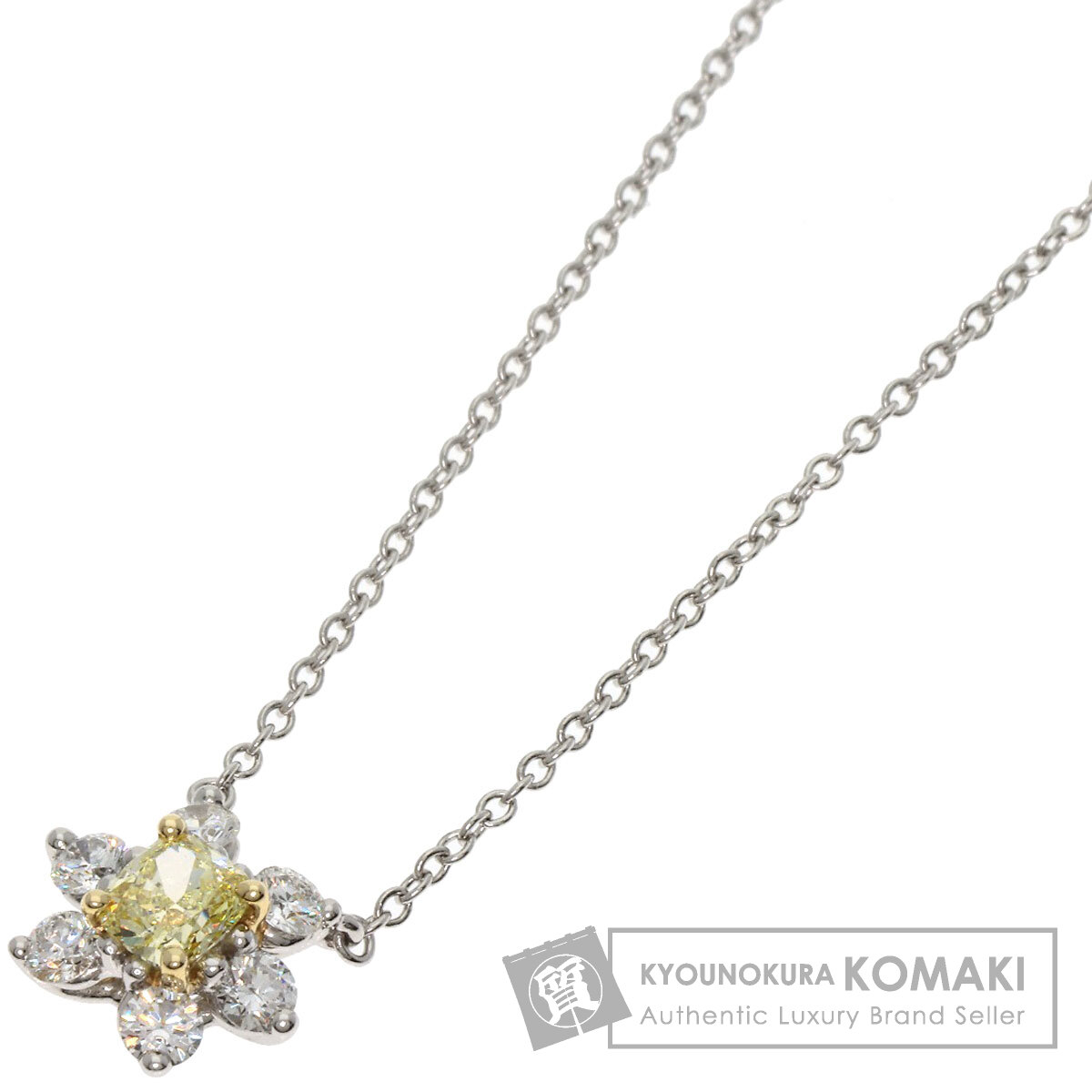 ティファニー ネックレス バター カップ イエローダイヤモンド