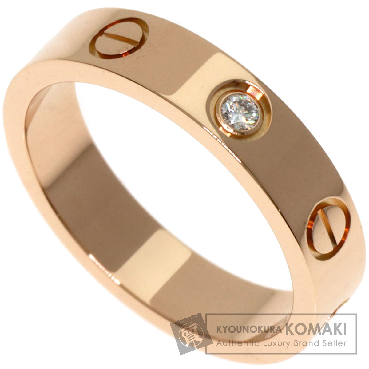 アーリーさま　Cartierミニラブリング　ピンクゴールド　サイズ49 CARTIER Mini Love Ring 1PD #49 Gold 18k Pink Gold Ladies