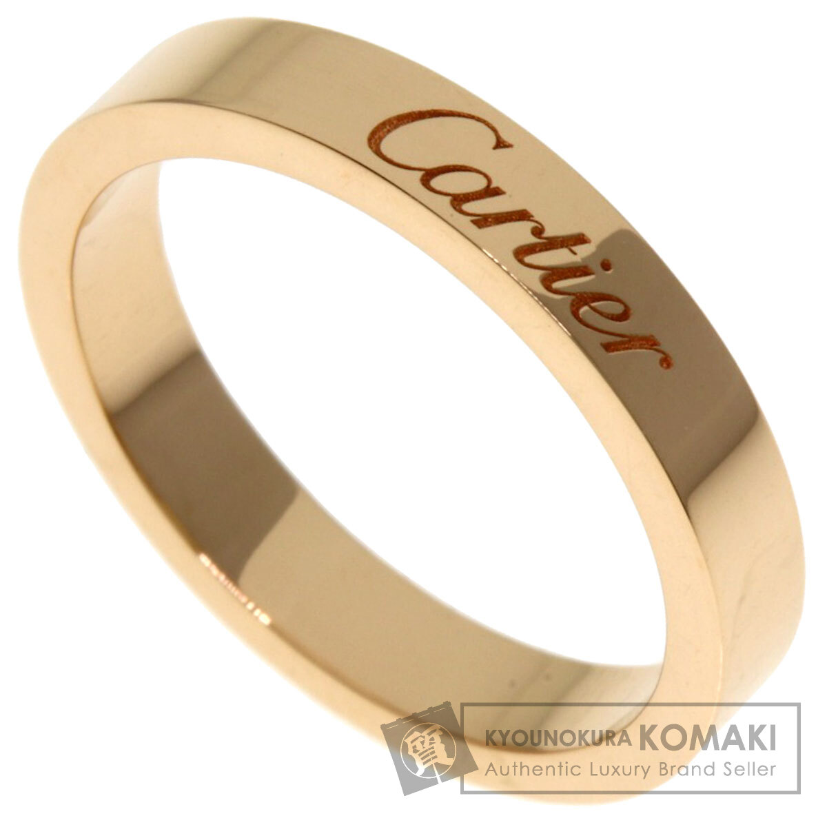 CARTIER カルティエ フラットバンド #48 リング・指輪 K18ピンク  