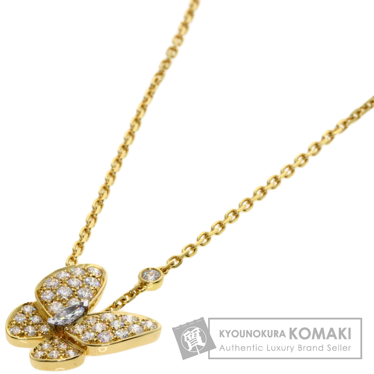 ヴァンクリーフ＆アーペル ネックレス ドゥ パピヨン ダイヤモンド