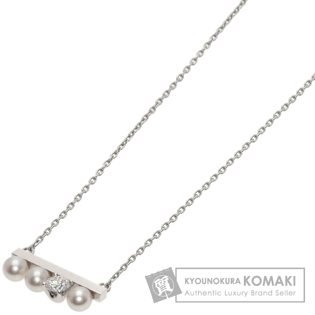 TASAKI タサキ プチバランス ソロ ダイヤモンド ネックレス K18