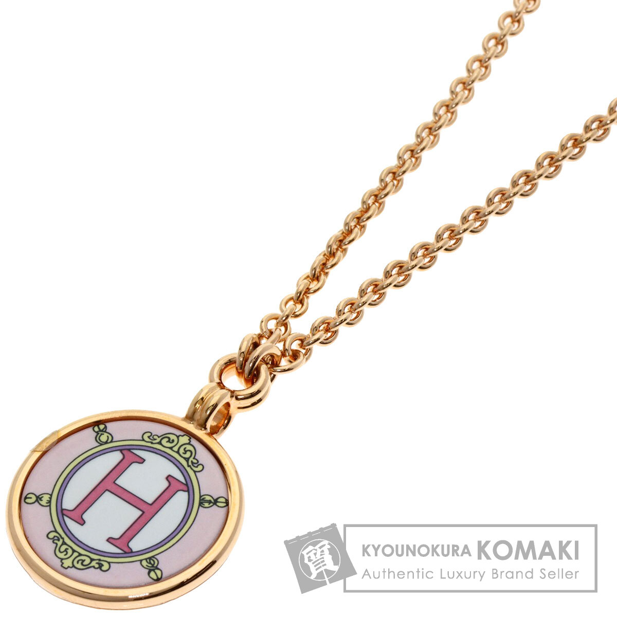 HERMES エルメス　ネックレス　メダイユ　ブラゾン　PM HERMES エルメス メダイユ ブラゾン PM ネックレス GP
