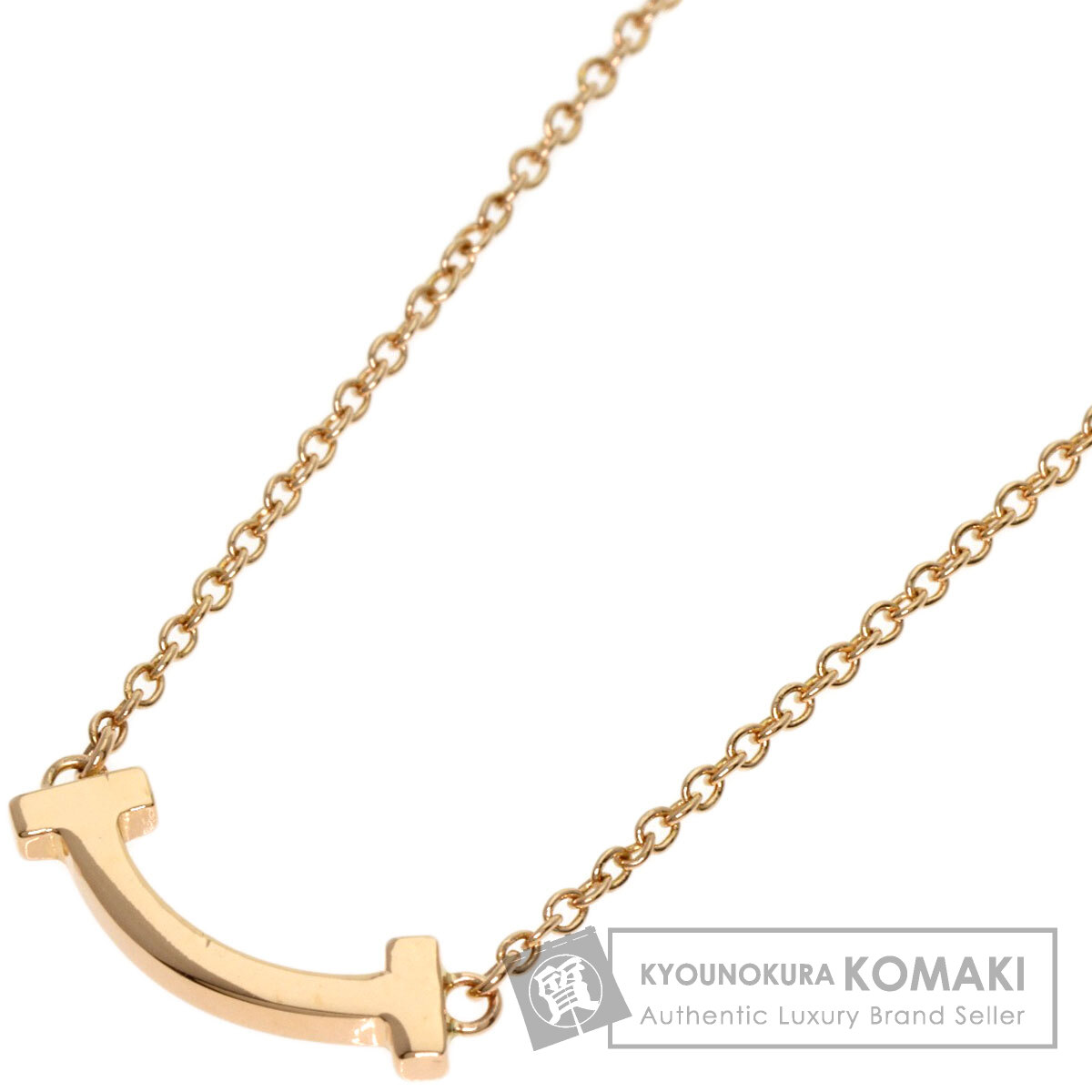 TIFFANY&Co. ティファニー Tスマイル ミニ ネックレス K18ピンク