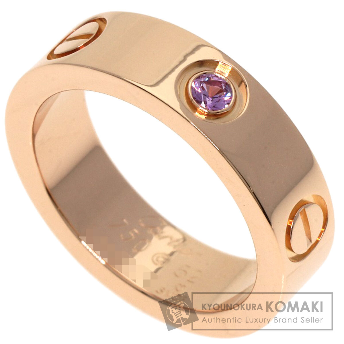 CARTIER カルティエ ラブリング 1P ピンクサファイア #52 リング
