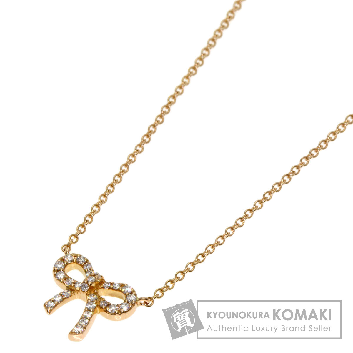 ティファニー ネックレス メトロボウ ダイヤモンド