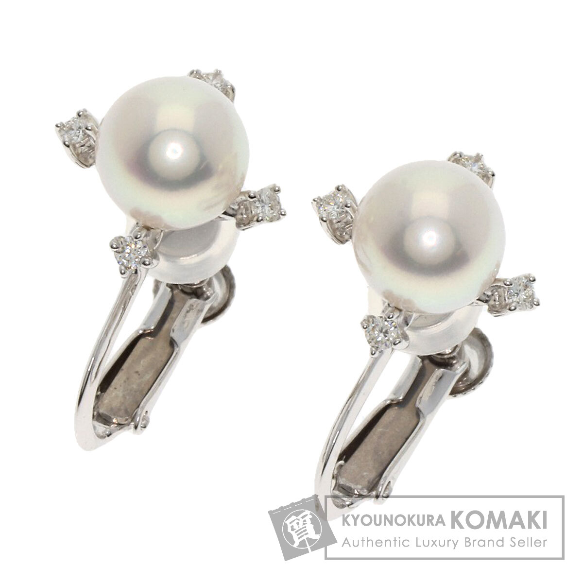 TASAKI タサキ パール 真珠 ダイヤモンド イヤリング K18