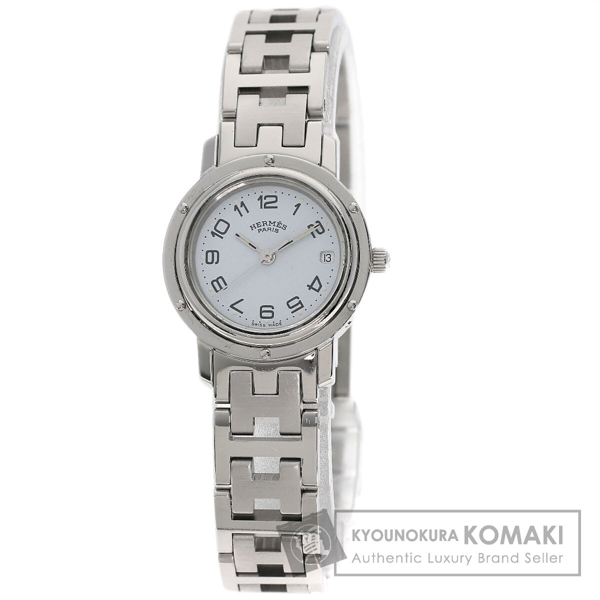 エルメス　腕時計　クリッパー HERMES エルメス クリッパー 旧ベルト 腕時計 ステンレス