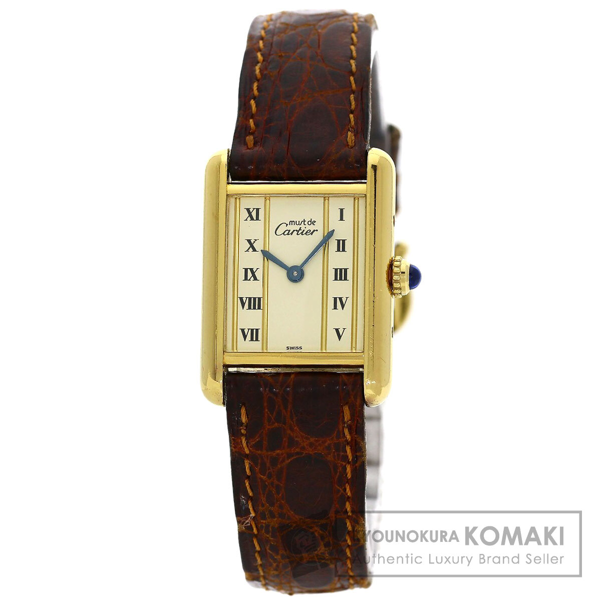 CARTIER カルティエ 5057001 マストタンク 腕時計 シルバー/革