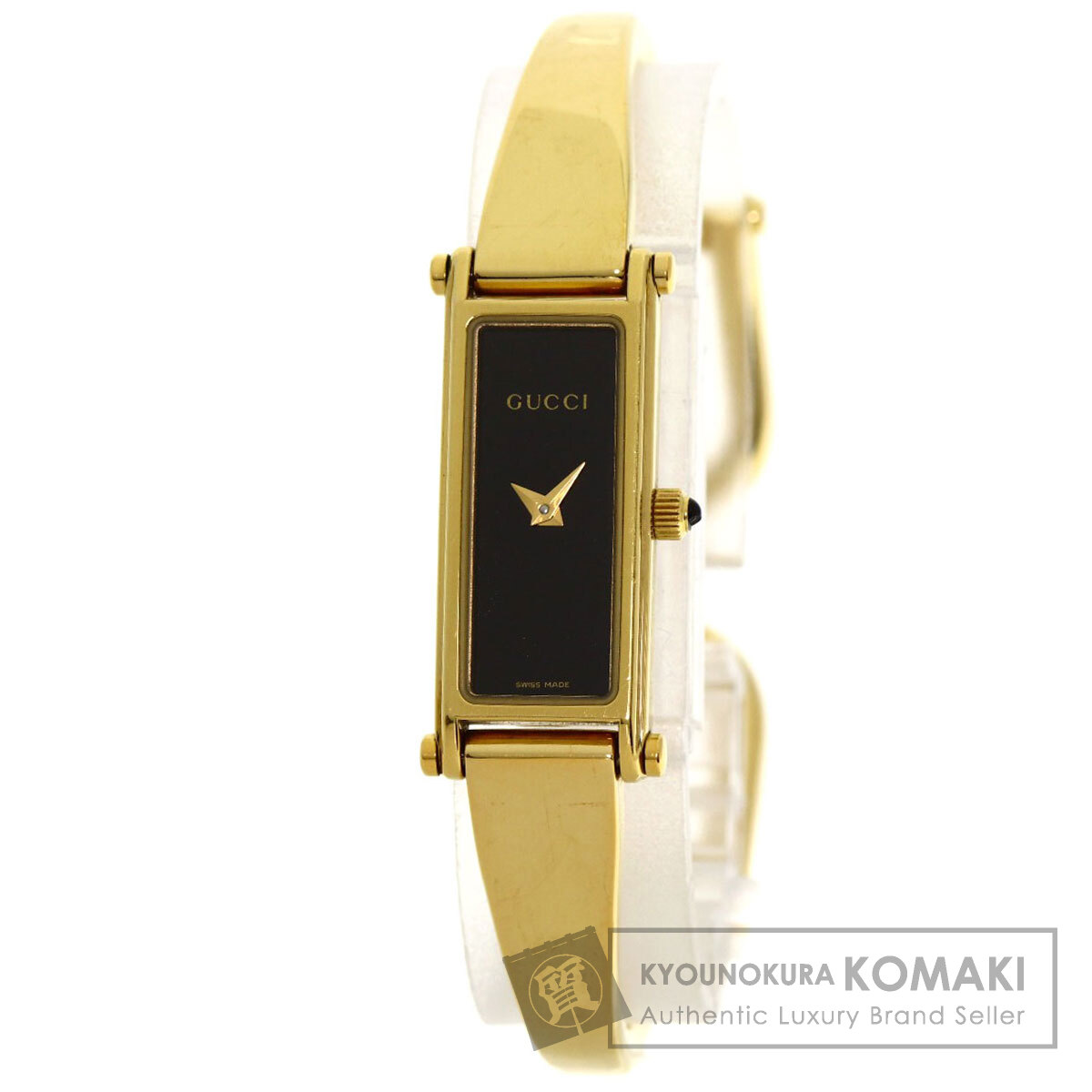 GUCCI ゴールド スクエアフェイス 時計 GUCCI グッチ 1500L スクエアフェイス 腕時計 GP/GP レディース