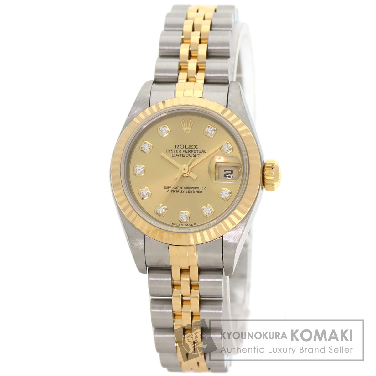 ロレックス 腕時計 デイトジャスト 10P ダイヤモンド