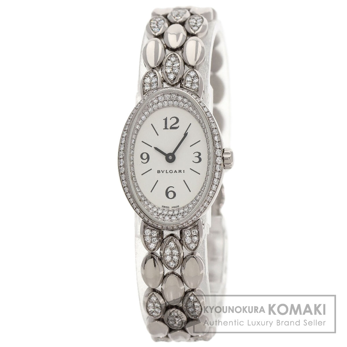 BVLGARI ブルガリ 0VW27G オーバル ベルト・ベゼル ダイヤモンド