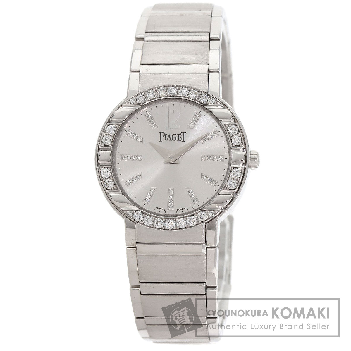 PIAGET ピアジェ P10140 ポロ ダイヤモンド 腕時計 K18ホワイトゴールド/K18WG/ダイヤモンド レディース [中古]  ブランド京の蔵小牧 ネット販売部