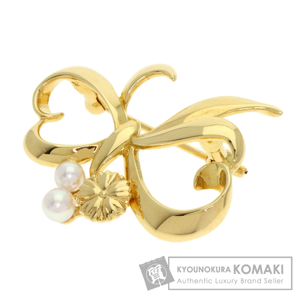 MIKIMOTO ミキモト ベビーパール リボン ブローチ ブーケ 8粒 MIKIMOTO ミキモト ベビーパール リボン ブローチ ブーケ 8粒