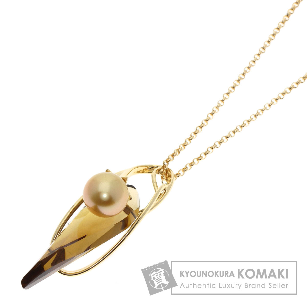 k18 ゴールデンパール11.8mm D:0.01ct ペンダント  トップ k18 ゴールデンパール11.8mm D:0.01ct ペンダント トップ